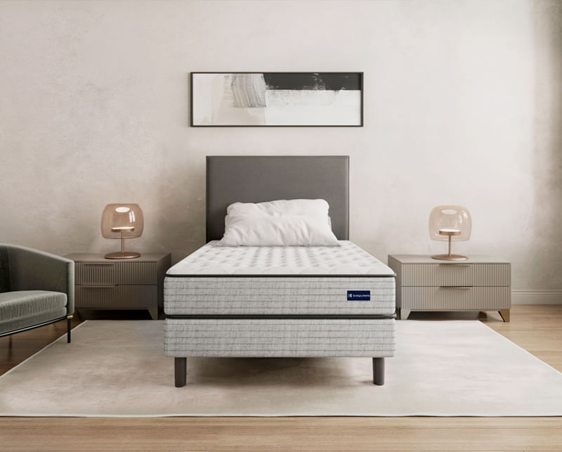 Ambientacion Sommier y Colchon fokk de Resortes 