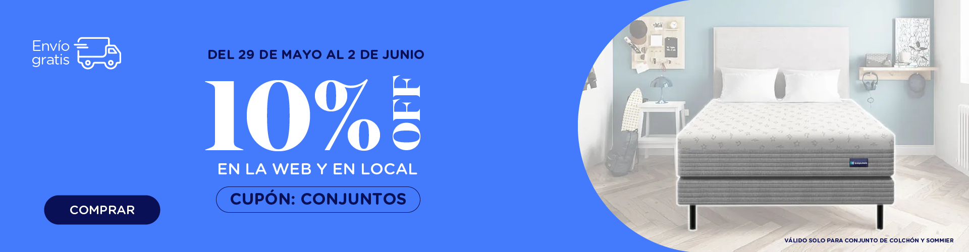 10% off colchones